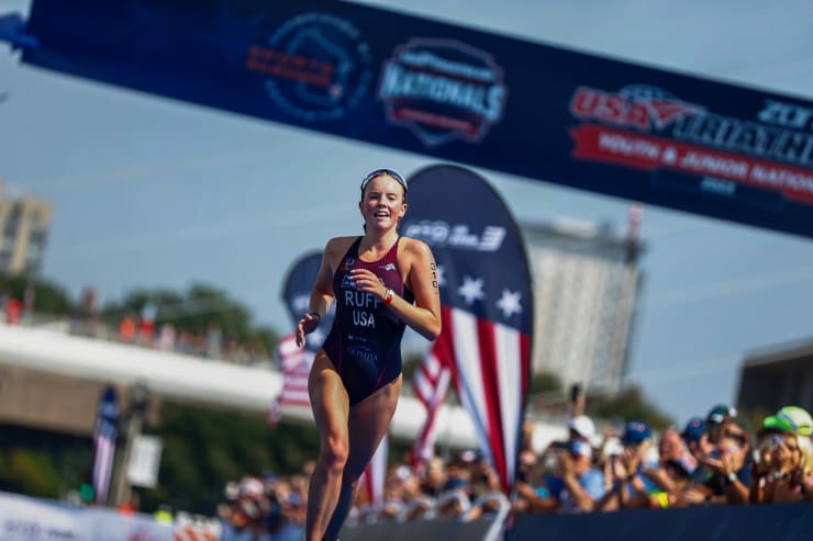 Triathletes compete at 2023 USA Triathlon Nationals in Milwaukee.